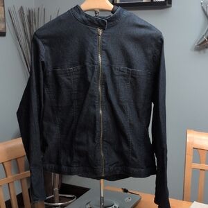 Kathy Ireland Women's Black Denim Jacket